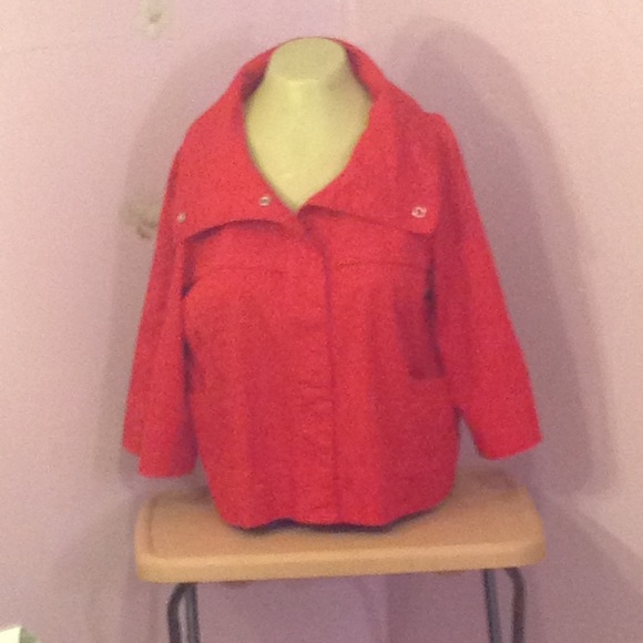 DANIELLE B women's High Collar Jacket LP red - Picture 5 of 8